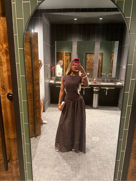 Zara Dresses & Skirts - Sleeveless Brown Maxi Dress